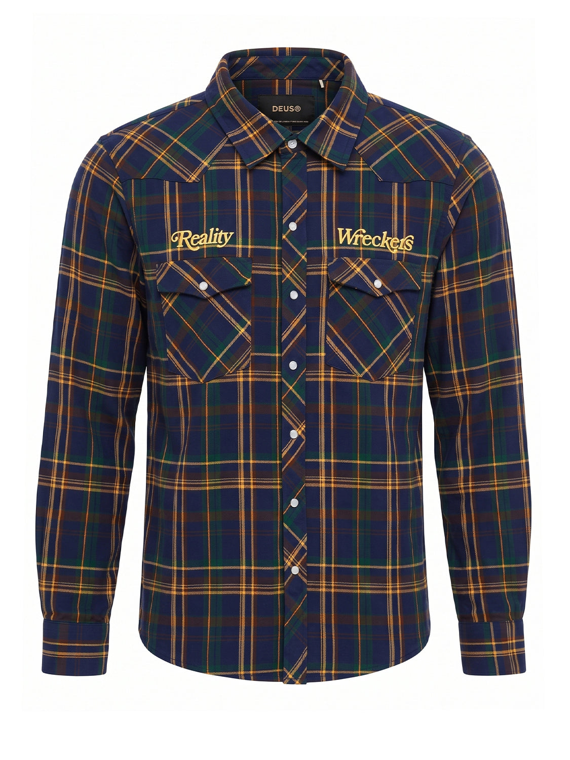 Camicia Reality Wreckers Check DEUS EX MACHINA Uomo - Blue