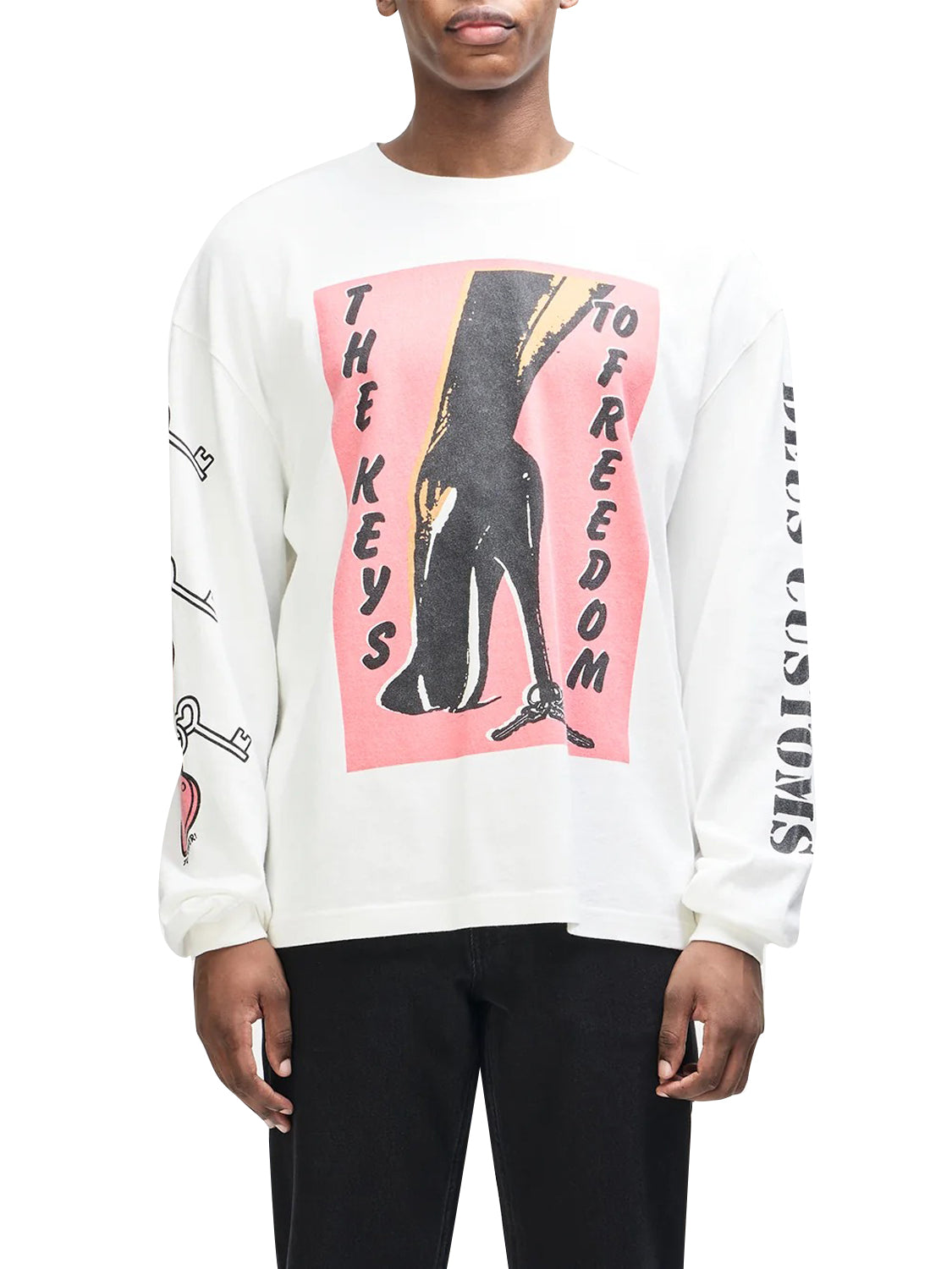 T-shirt a maniche lunghe Locket Os DEUS EX MACHINA Uomo - Bianco