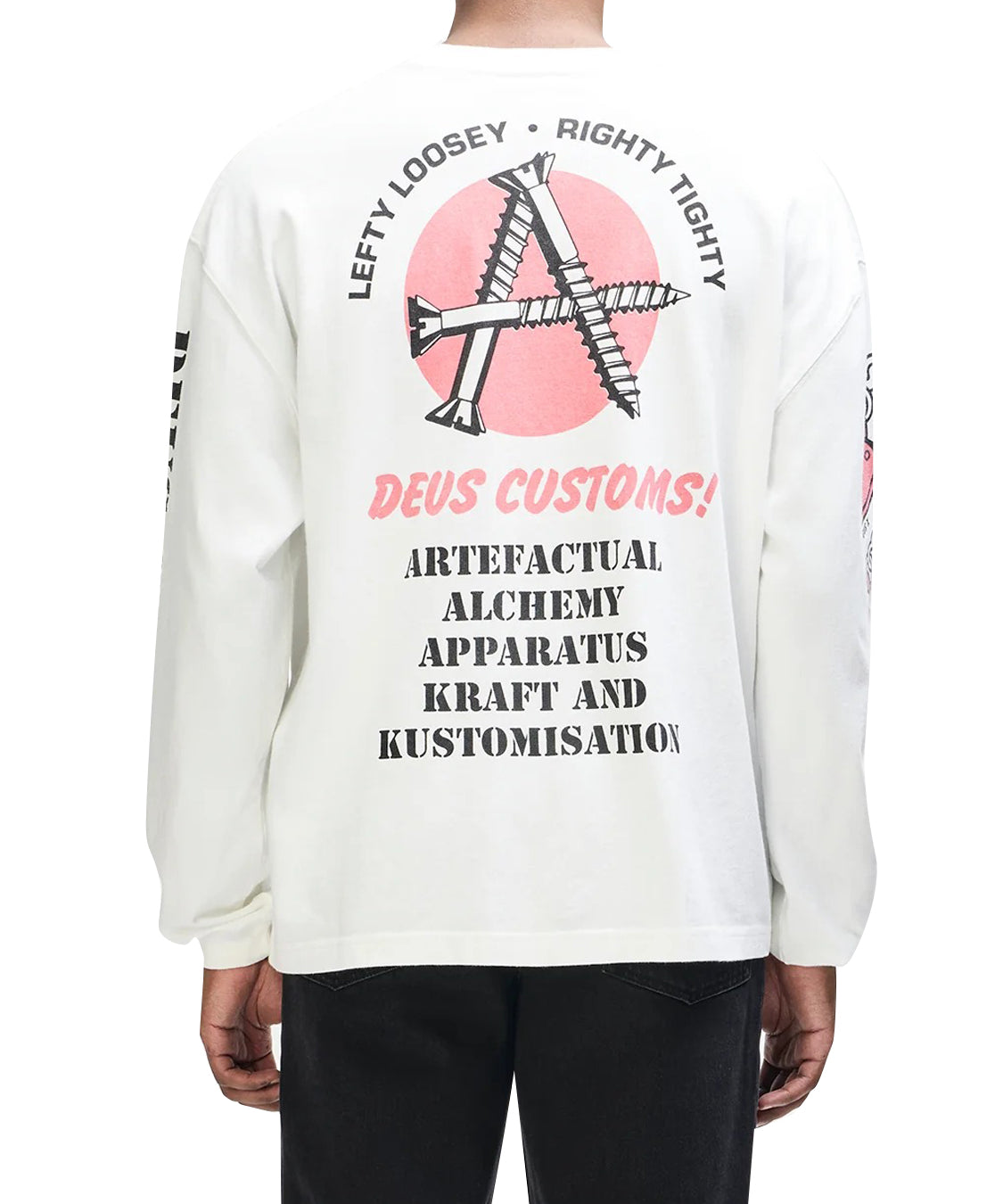 T-shirt a maniche lunghe Locket Os DEUS EX MACHINA Uomo - Bianco