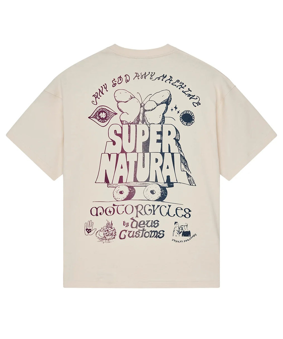T-shirt Temple Torque OS DEUS EX MACHINA Uomo - Bianco