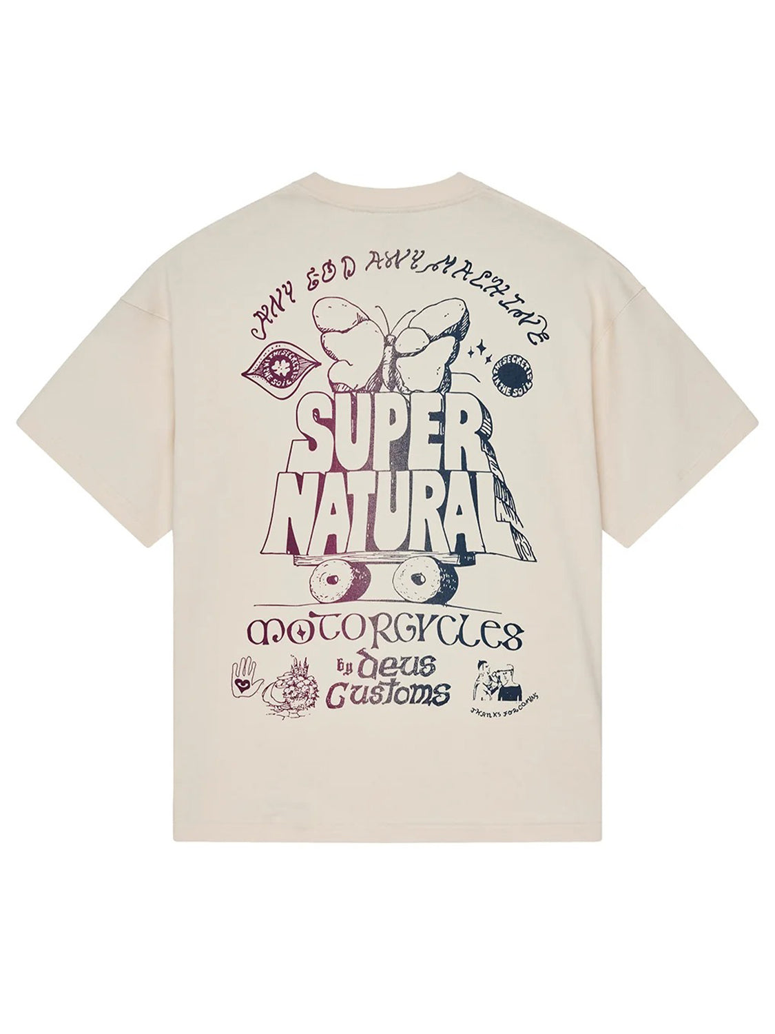 T-shirt Temple Torque OS DEUS EX MACHINA Uomo - Bianco