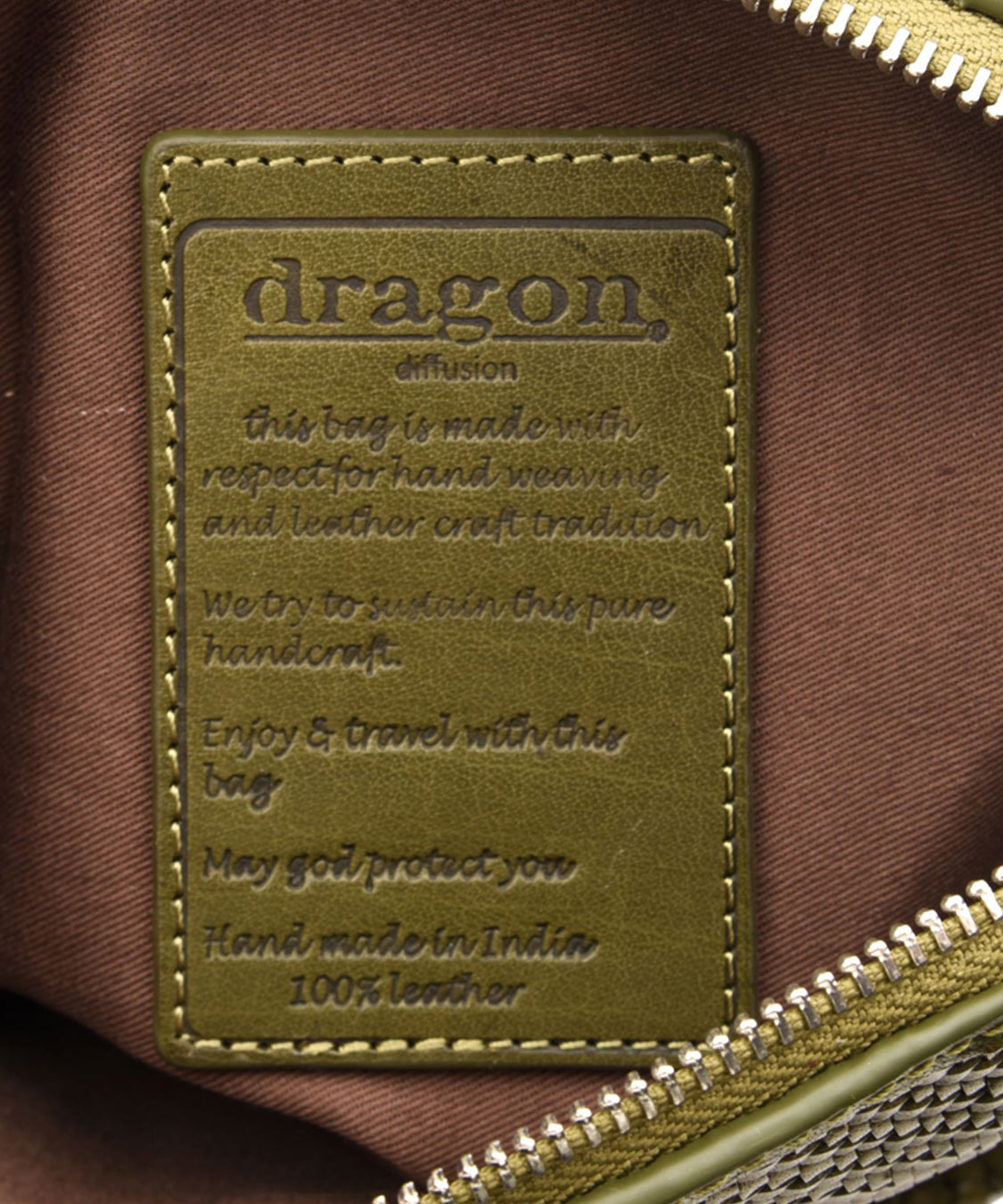 Pochette Fellini Optical DRAGON DIFFUSION Donna - Verde