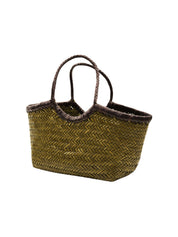 Borsa Nantucket Small Bi-color DRAGON DIFFUSION Donna - Khaki/Dark Brown