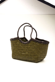 Borsa Nantucket Small Bi-color DRAGON DIFFUSION Donna - Khaki/Dark Brown