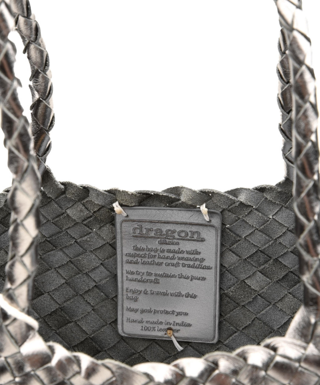Borsa Santa Croce Big DRAGON DIFFUSION Donna - Argento