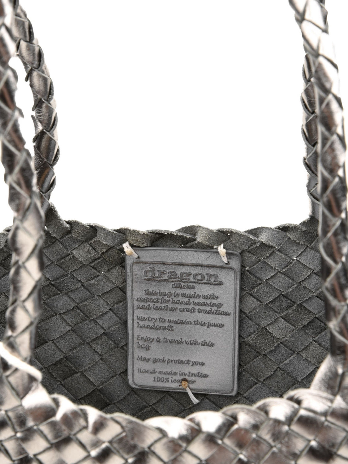 Borsa Santa Croce Big DRAGON DIFFUSION Donna - Argento