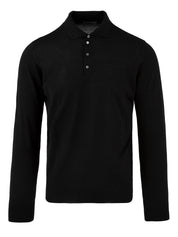 Polo manica lunga rasata DRUMOHR Uomo - Nero