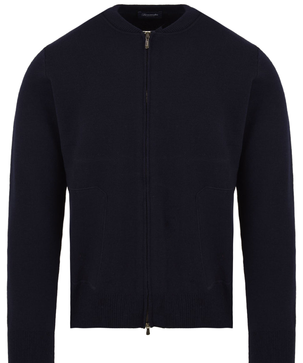 Bomber con zip Punto Stoffa DRUMOHR Uomo - Blue