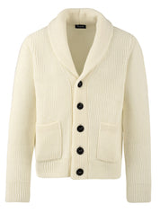 Cardigan con scialle DRUMOHR Uomo - Bianco