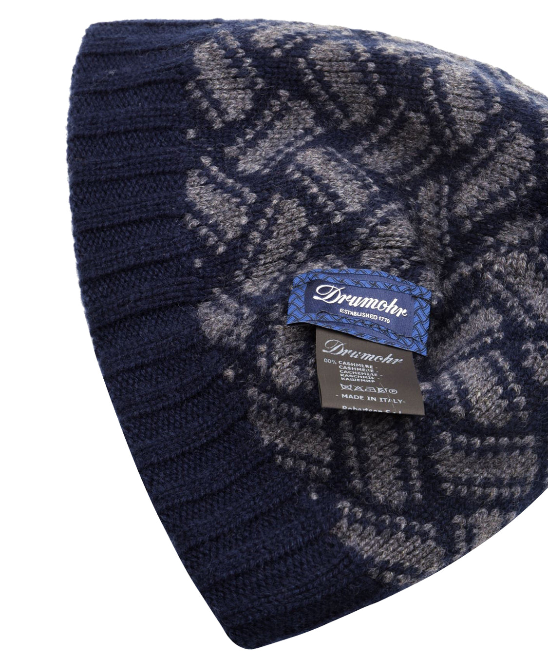 Cappello a cuffia Biscottino reversibile DRUMOHR Uomo - Blue