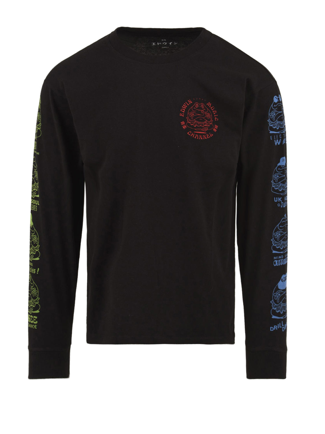 T-shirt a maniche lunghe Edwin Music Channel EDWIN Uomo - Nero