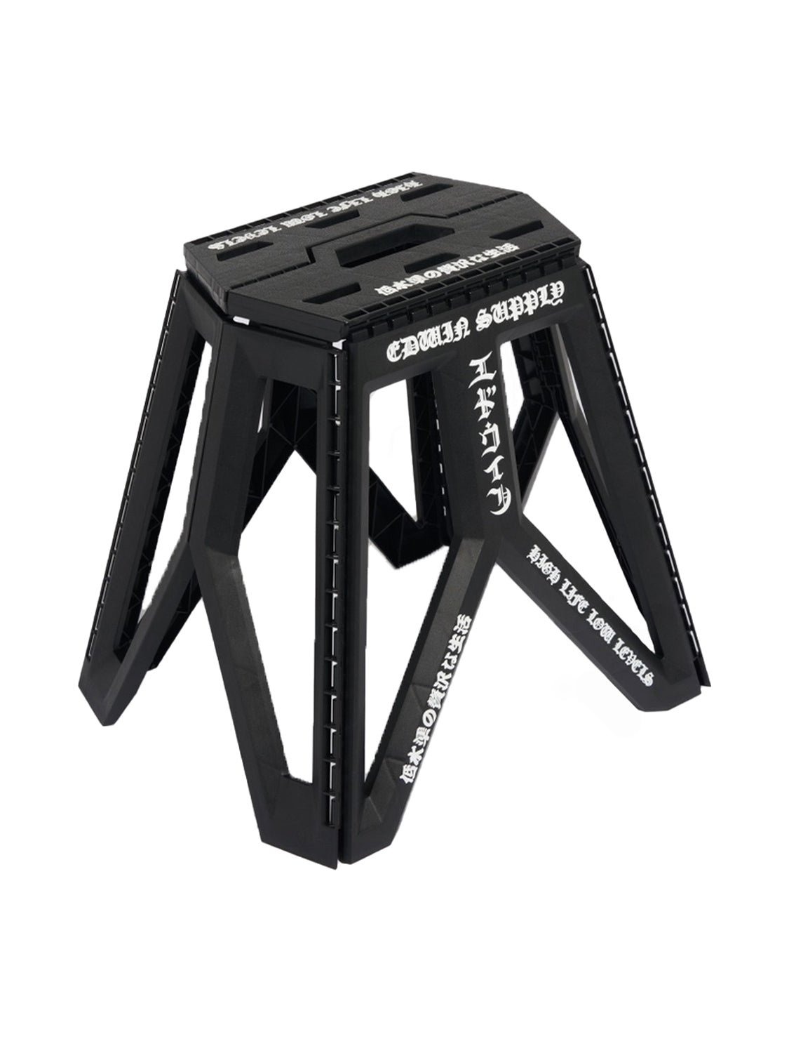 Folding Stool EDWIN Unisex - Nero