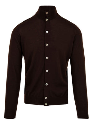 Cardigan Blusotto con bottoni FILIPPO DE LAURENTIIS Uomo - Marrone