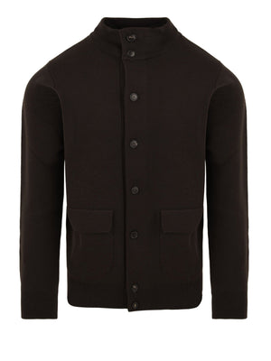 Cardigan Blusotto con bottoni FILIPPO DE LAURENTIIS Uomo - Marrone