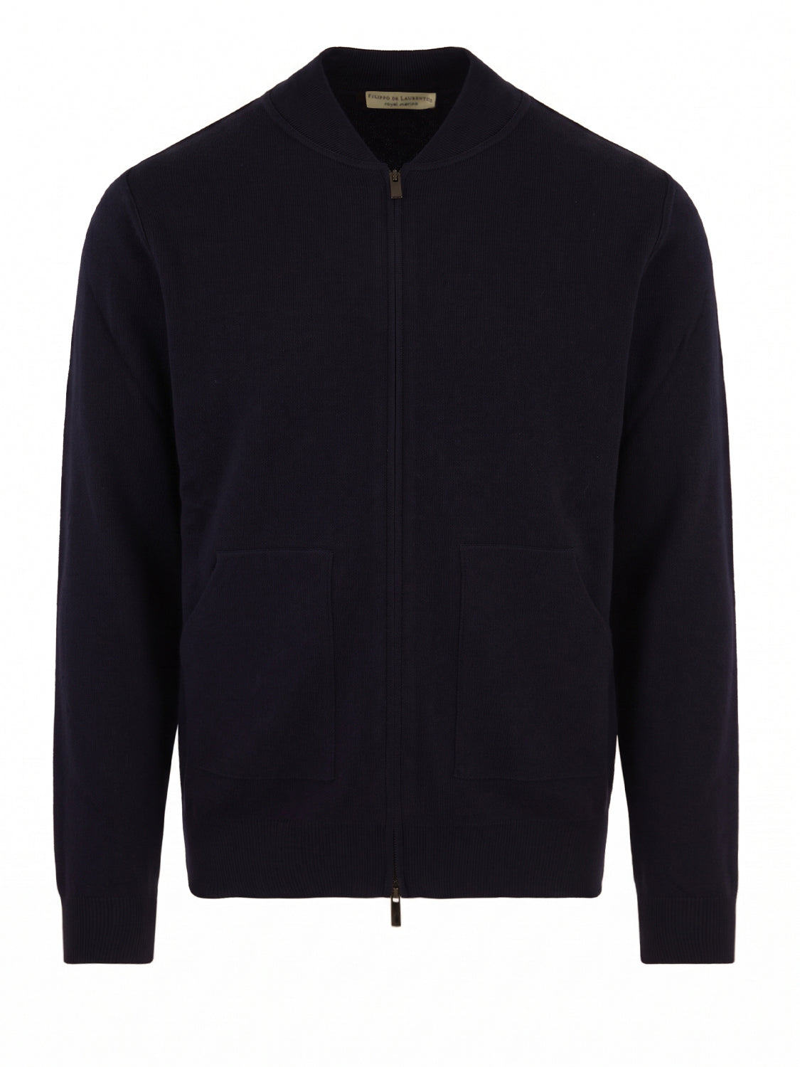 Bomber con zip FILIPPO DE LAURENTIIS Uomo - Blue