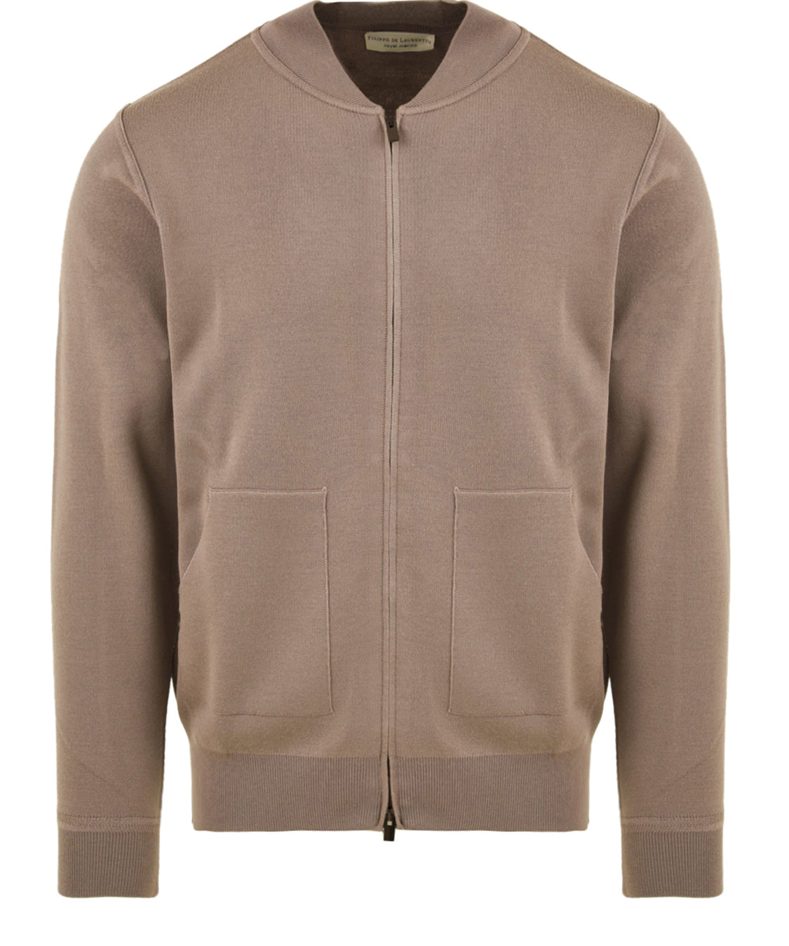 Bomber con zip FILIPPO DE LAURENTIIS Uomo - Marrone