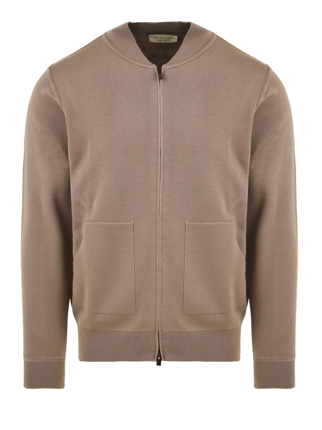 Bomber con zip FILIPPO DE LAURENTIIS Uomo - Marrone