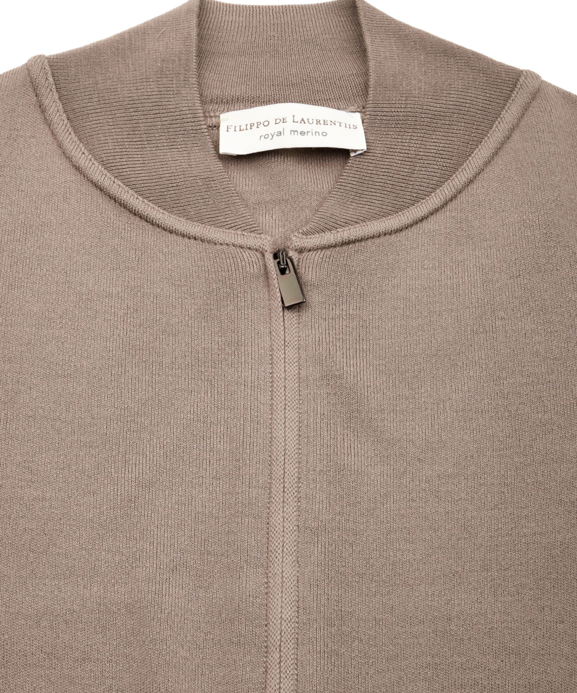 Bomber con zip FILIPPO DE LAURENTIIS Uomo - Marrone