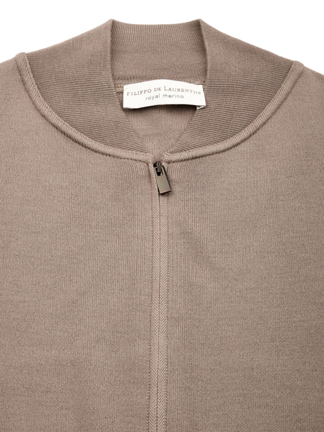 Bomber con zip FILIPPO DE LAURENTIIS Uomo - Marrone
