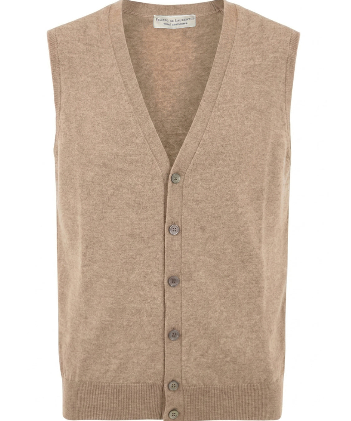 Gilet con bottoni FILIPPO DE LAURENTIIS Uomo - Beige
