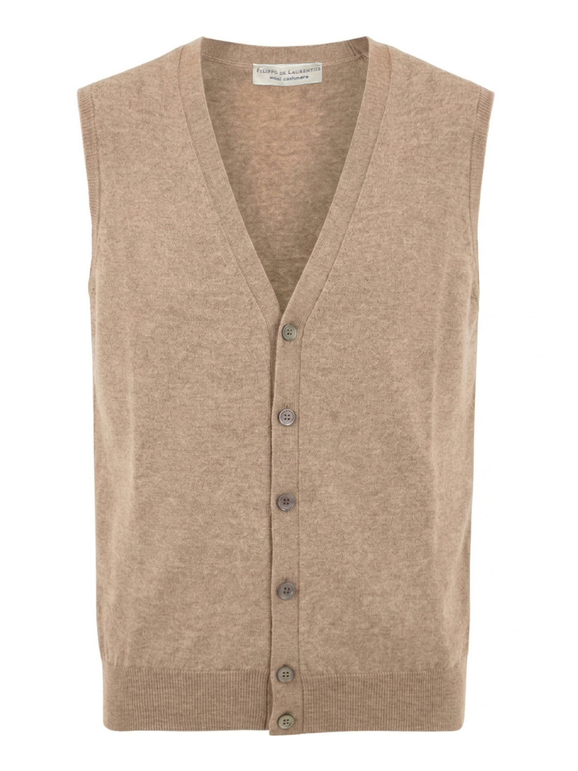 Gilet con bottoni FILIPPO DE LAURENTIIS Uomo - Beige