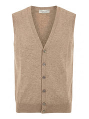 Gilet con bottoni FILIPPO DE LAURENTIIS Uomo - Beige