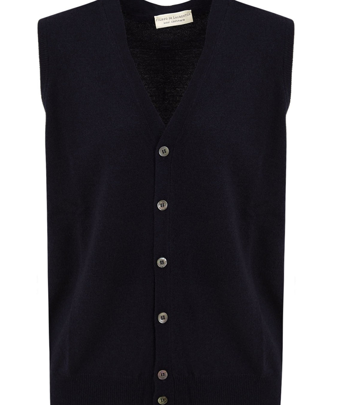 Gilet con bottoni FILIPPO DE LAURENTIIS Uomo - Blue