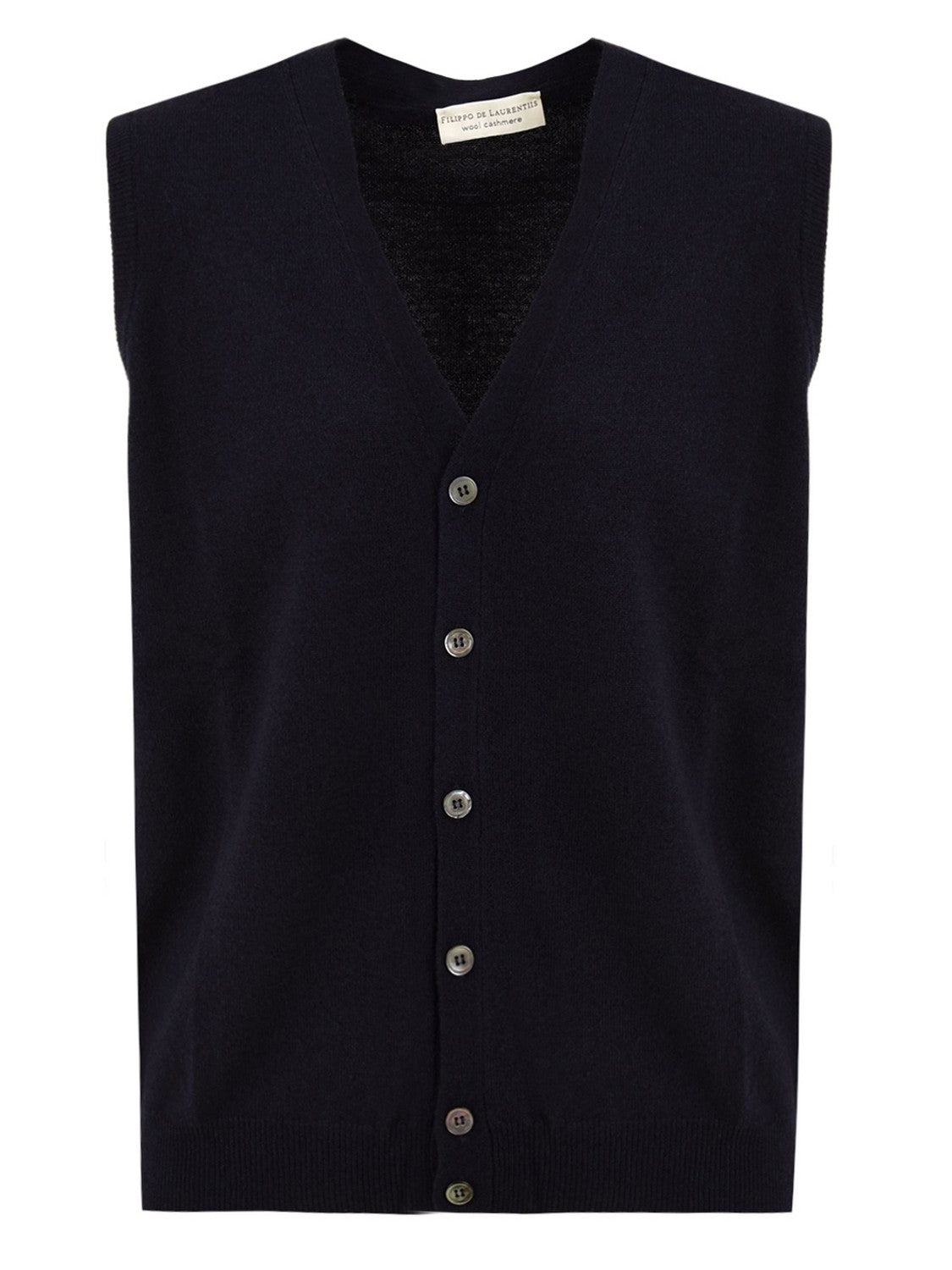 Gilet con bottoni FILIPPO DE LAURENTIIS Uomo - Blue