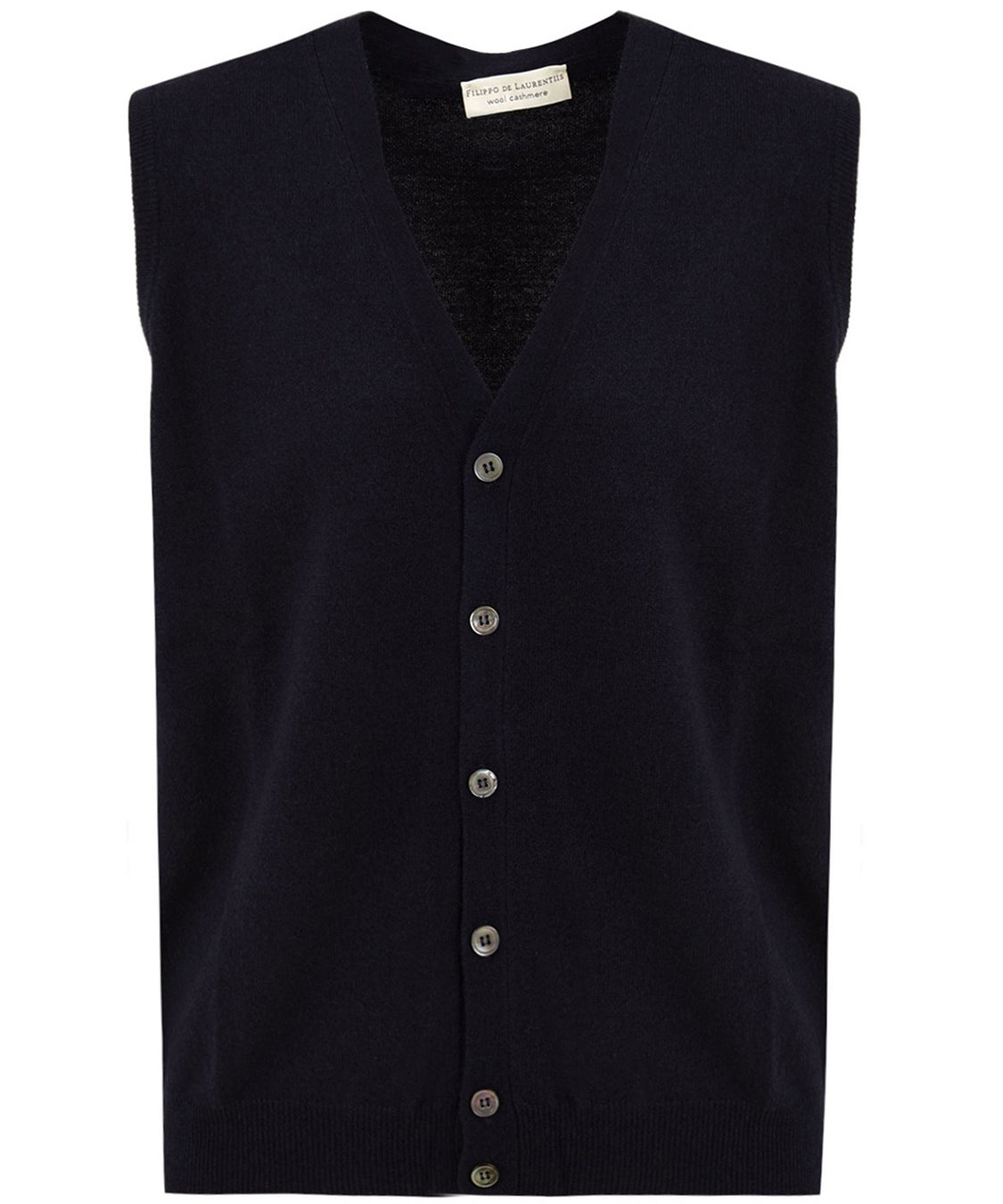 Gilet con bottoni FILIPPO DE LAURENTIIS Uomo - Blue