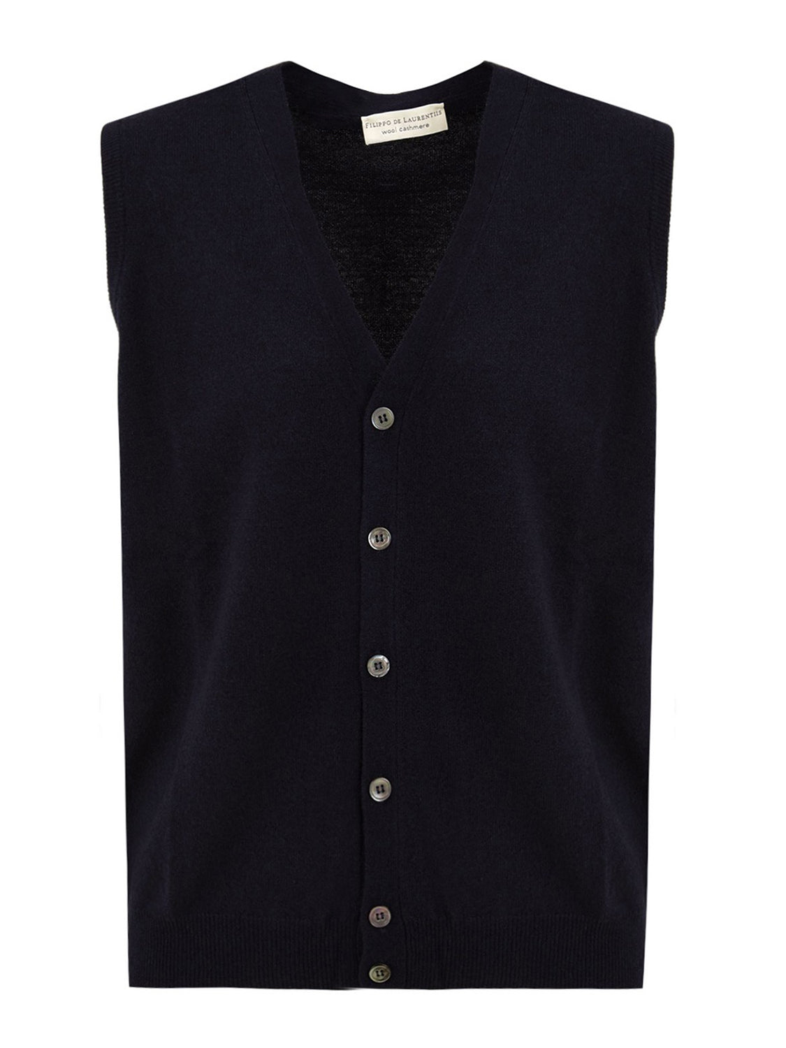 Gilet con bottoni FILIPPO DE LAURENTIIS Uomo - Blue