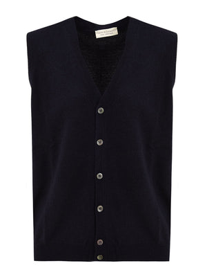 Gilet con bottoni FILIPPO DE LAURENTIIS Uomo - Blue