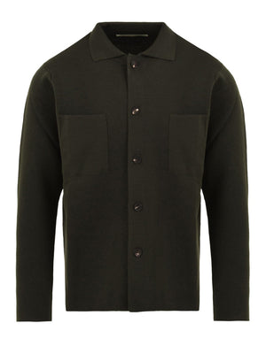 Cardigan Field Jacket FILIPPO DE LAURENTIIS Uomo - Verde