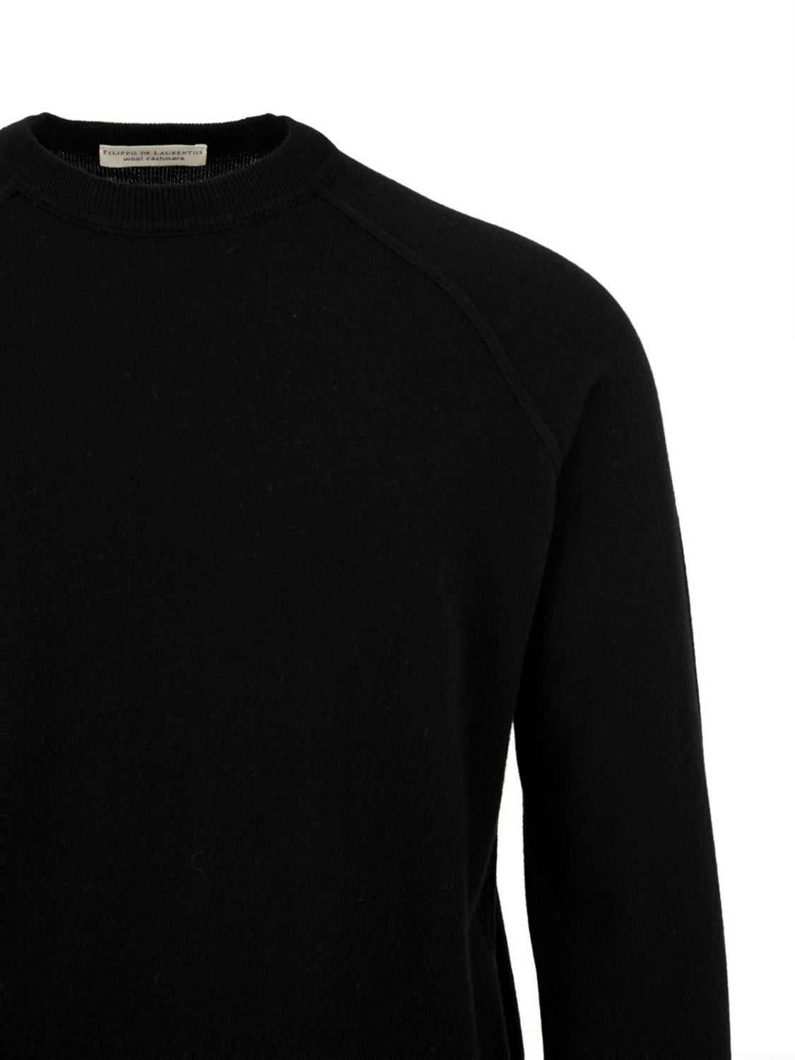 Maglione girocollo raglan FILIPPO DE LAURENTIIS Uomo - Nero