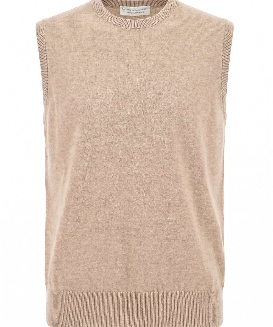 Gilet girocollo FILIPPO DE LAURENTIIS Uomo - Beige