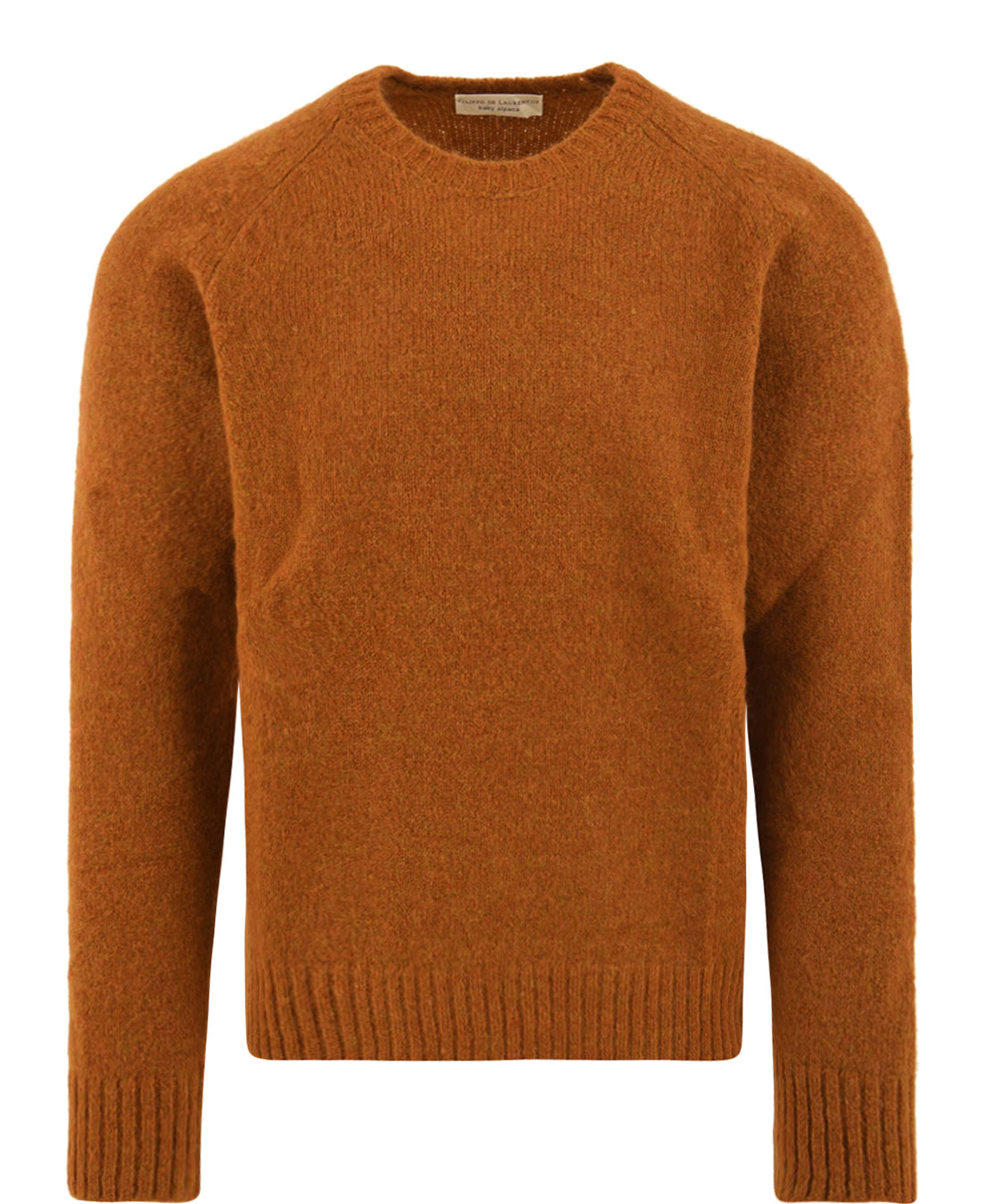 Maglione girocollo con manica a martello FILIPPO DE LAURENTIIS Uomo - Arancione