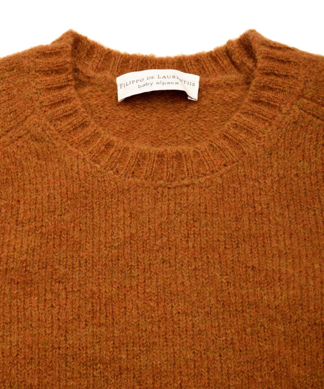 Maglione girocollo con manica a martello FILIPPO DE LAURENTIIS Uomo - Arancione