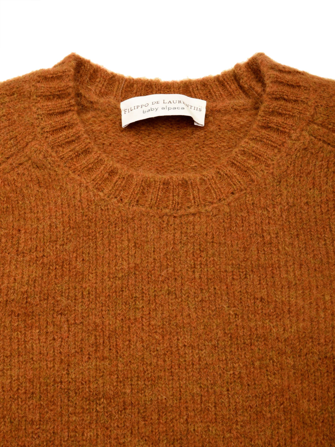 Maglione girocollo con manica a martello FILIPPO DE LAURENTIIS Uomo - Arancione
