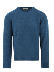 Maglione girocollo con manica a martello FILIPPO DE LAURENTIIS Uomo - Blue