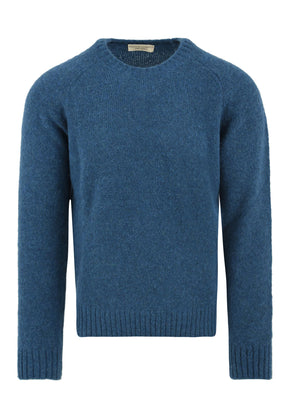 Maglione girocollo con manica a martello FILIPPO DE LAURENTIIS Uomo - Blue