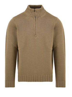 Maglione mezza zip FILIPPO DE LAURENTIIS Uomo - Beige