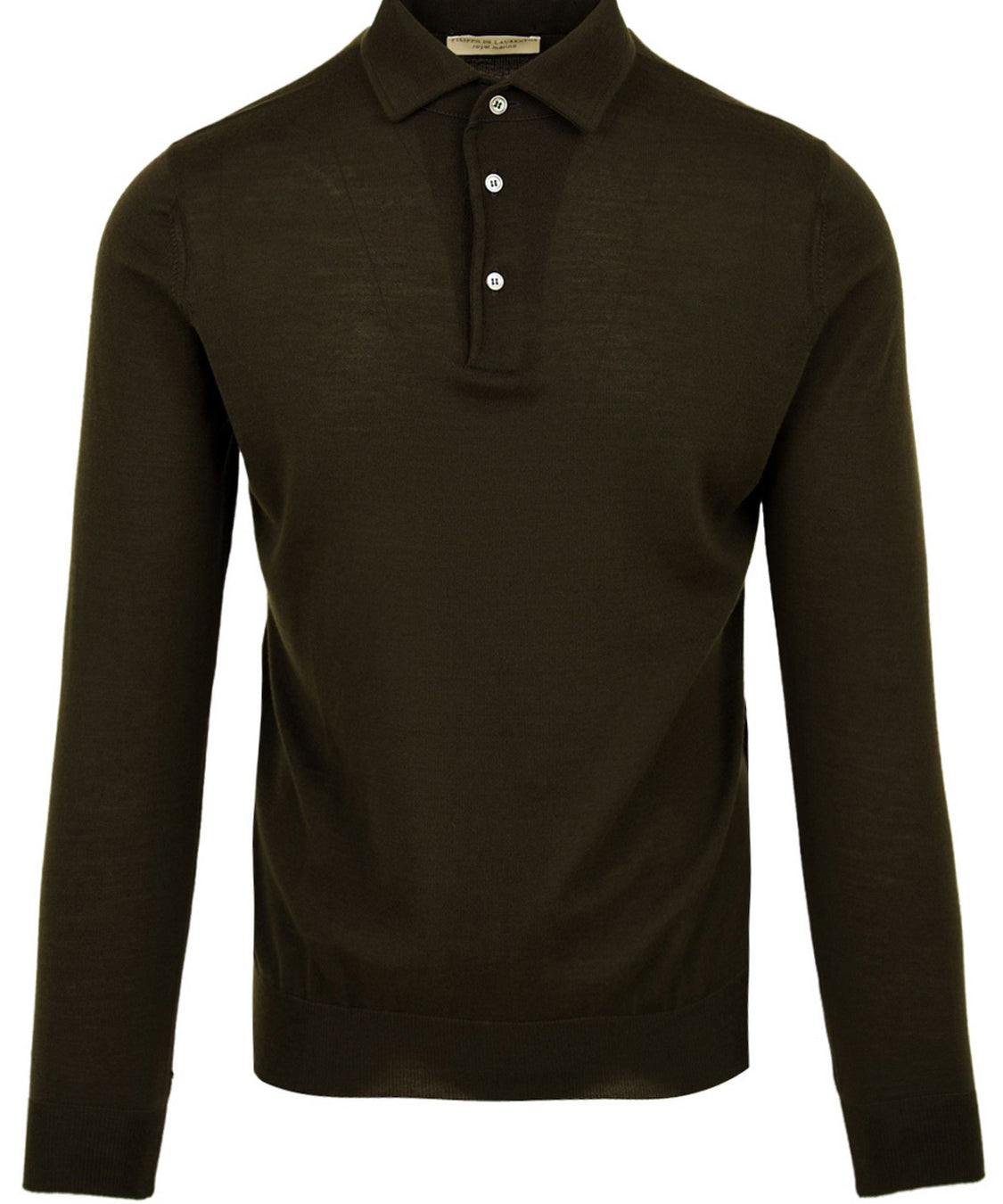 Polo paramontura manica lunga FILIPPO DE LAURENTIIS Uomo - Verde