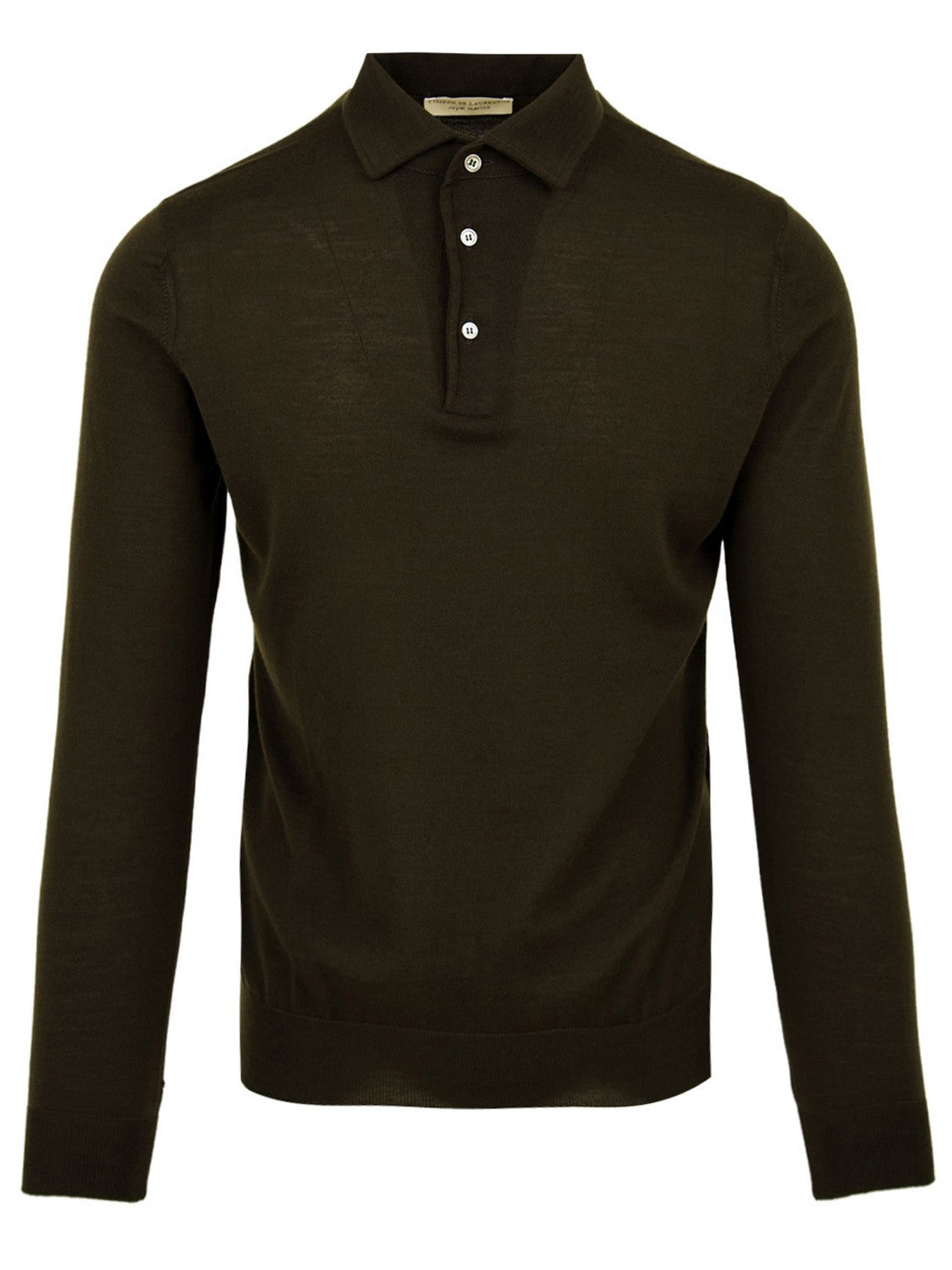 Polo paramontura manica lunga FILIPPO DE LAURENTIIS Uomo - Verde