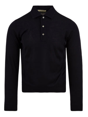 Polo paramontura manica lunga FILIPPO DE LAURENTIIS Uomo - Blue