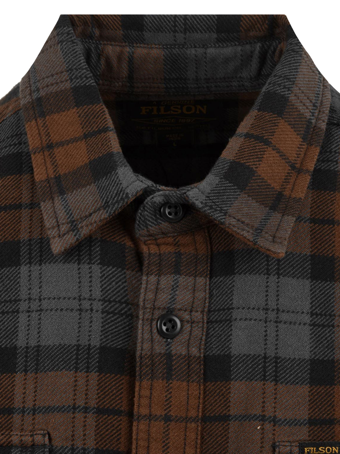 Camicia Vintage Flannel Work FILSON Uomo - Marrone