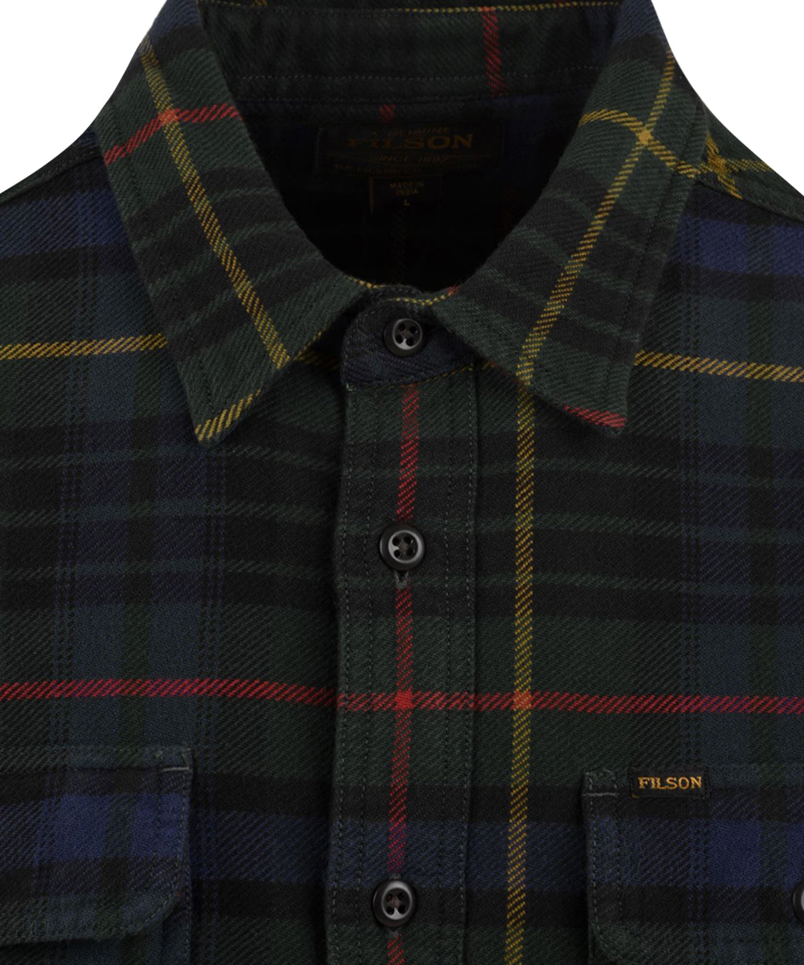 Camicia Vintage Flannel Work FILSON Uomo - Verde
