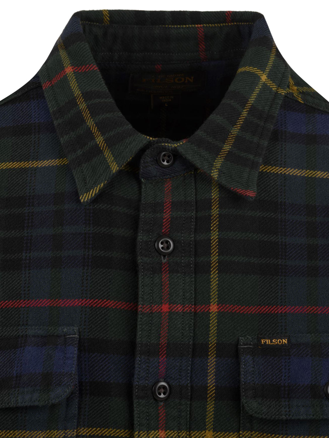 Camicia Vintage Flannel Work FILSON Uomo - Verde
