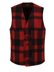 Gilet Mackinaw Wool FILSON Uomo - Rosso