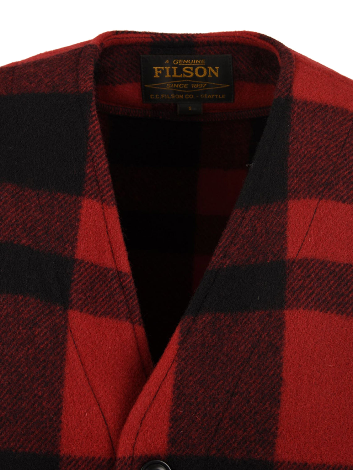 Gilet Mackinaw Wool FILSON Uomo - Rosso