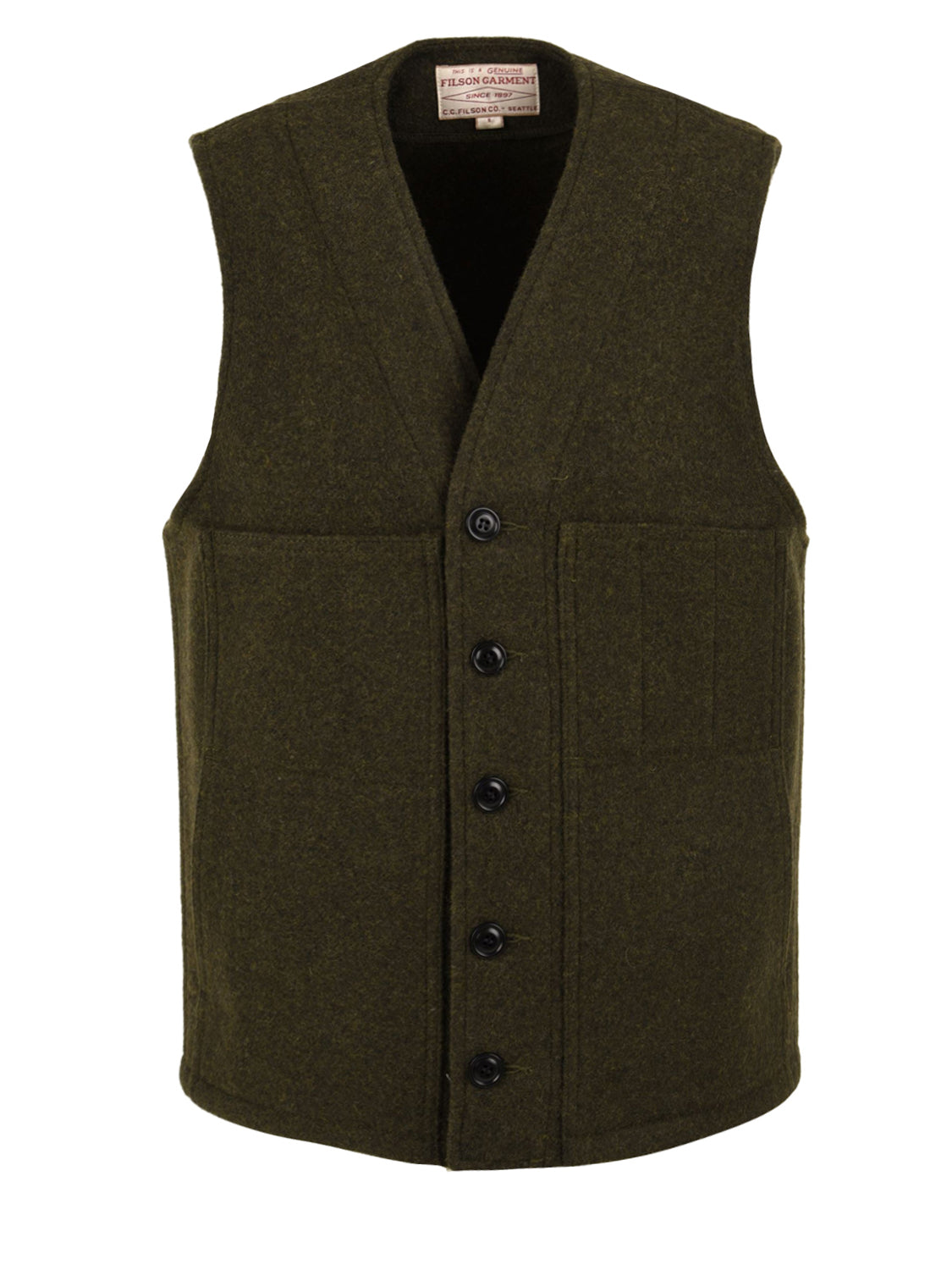 Gilet Mackinaw Wool FILSON Uomo - Verde