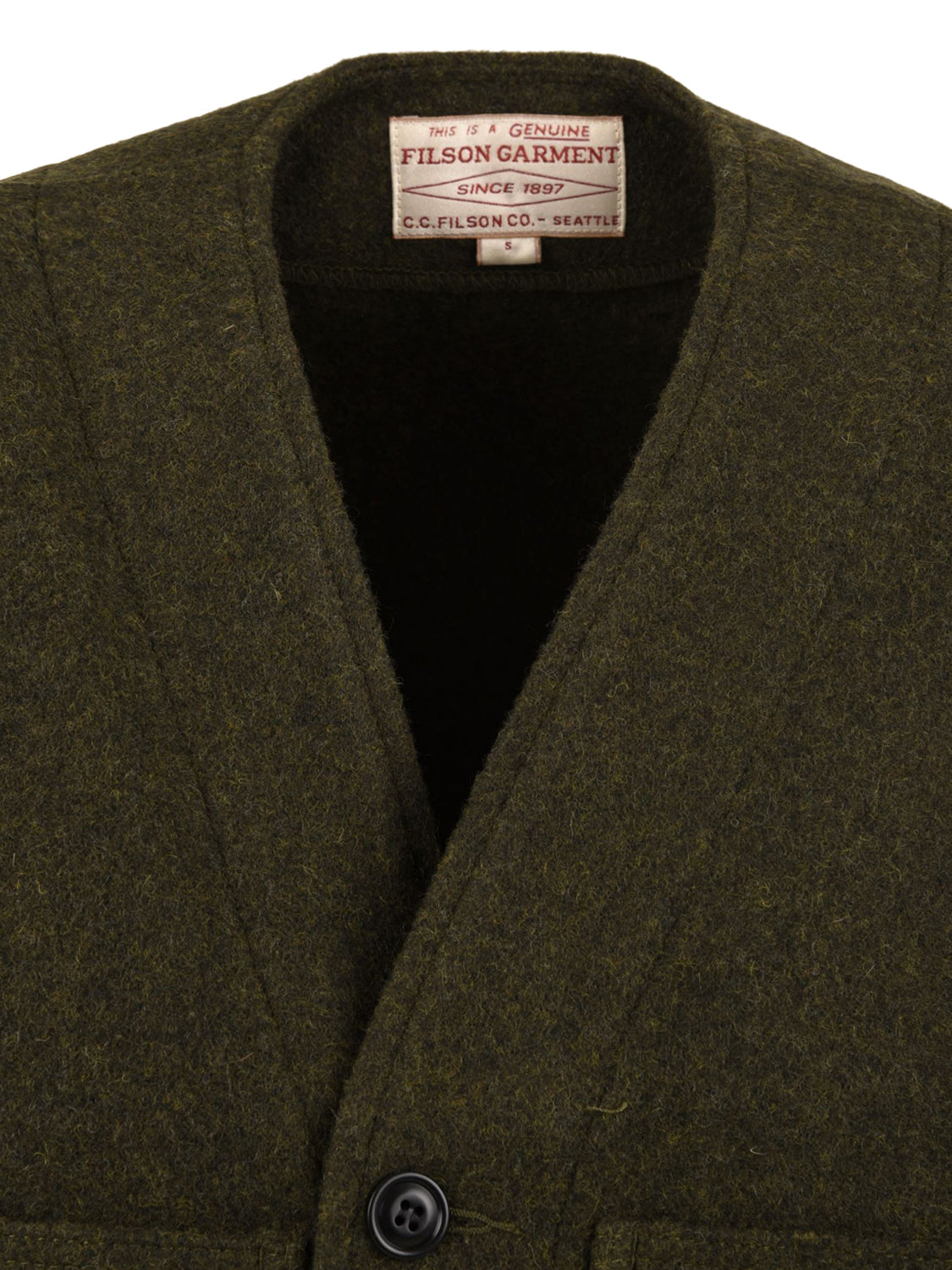 Gilet Mackinaw Wool FILSON Uomo - Verde